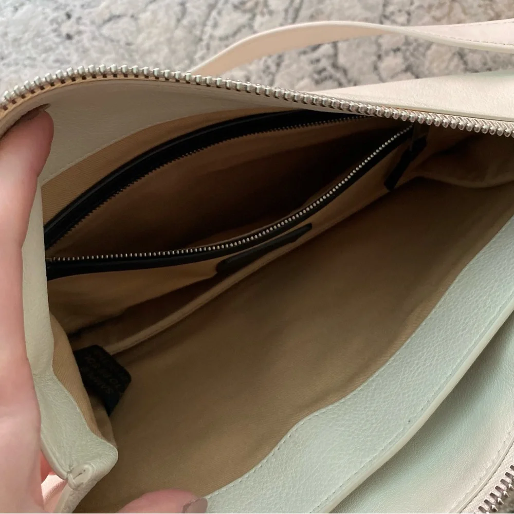 All Saints Leather Shoulder Bag (white) - Picture 6 of 7